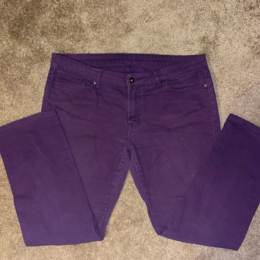 Purple jeans